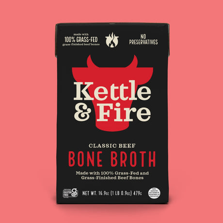 Caldo de hueso Kettle and Fire - 16.9 oz / Carne de Res Clásica