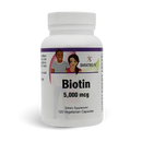 Biotin 5,000 mcg Easy Swallow Vegetarian Capsules by BariatricPal - 120 vegetarian capsules.