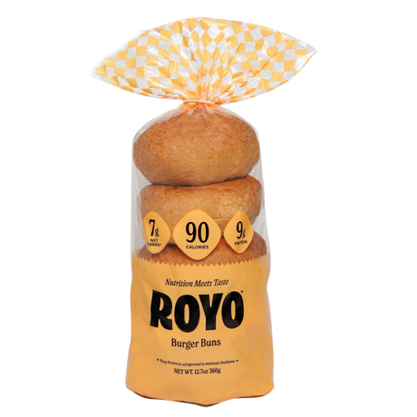 Panecillos de hamburguesa bajos en carbohidratos Royo Bread Co, 6 unidades