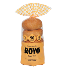 Royo Bread Co Low Carb Burger Buns, 6 buns