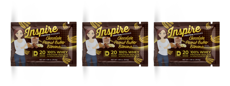 Inspire Chocolate Peanut Butter Banana Protein Powder by Bariatric Eating