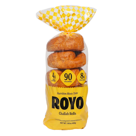 Panecillos Jalá Bajos en Carbohidratos Royo Bread Co, 6 unidades - Un paquete