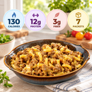 Cheese Steak Macaroni protein entrée.