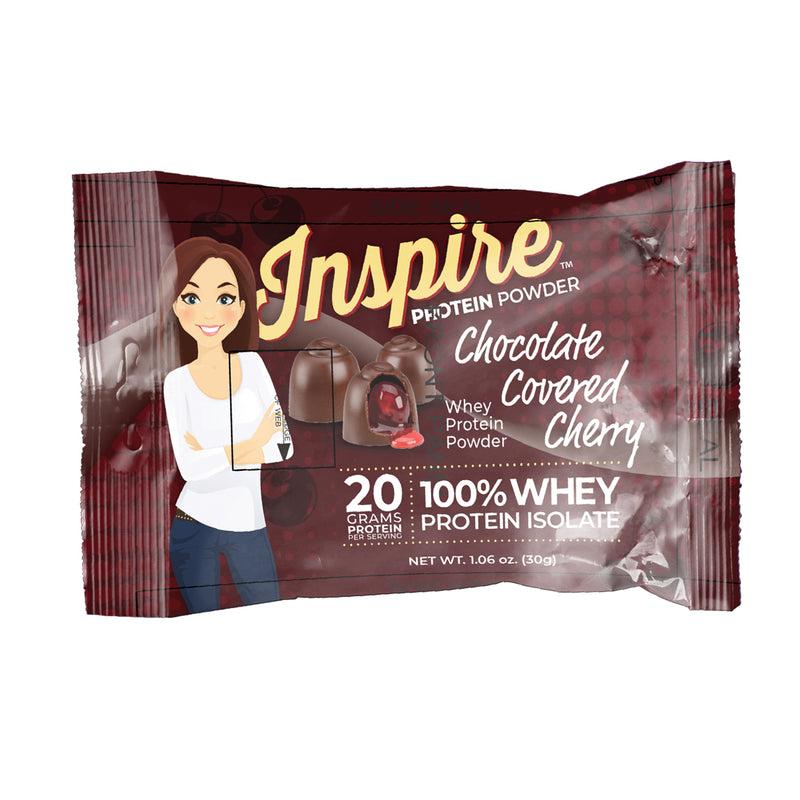 Inspire Chocolate Covered Cherry Protein Powder by Bariatric Eating