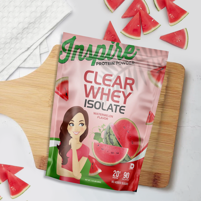 Inspire Gluten Free Clear Whey Protein Powder by Bariatric Eating- Watermelon