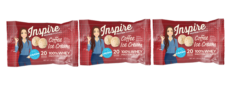 Inspire Coffee Ice Cream Protein Powder by Bariatric Eating