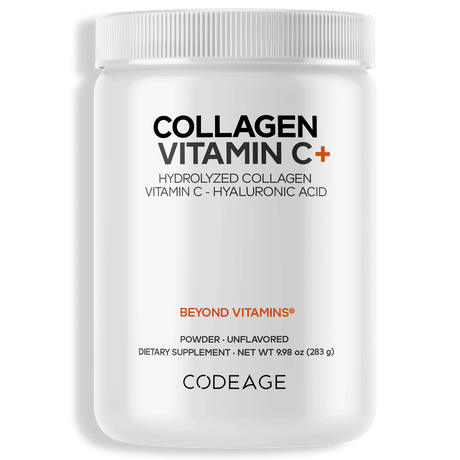 Codeage Collagen Vitamin C+ Powder, Unflavored, 9.98 oz (283 g)