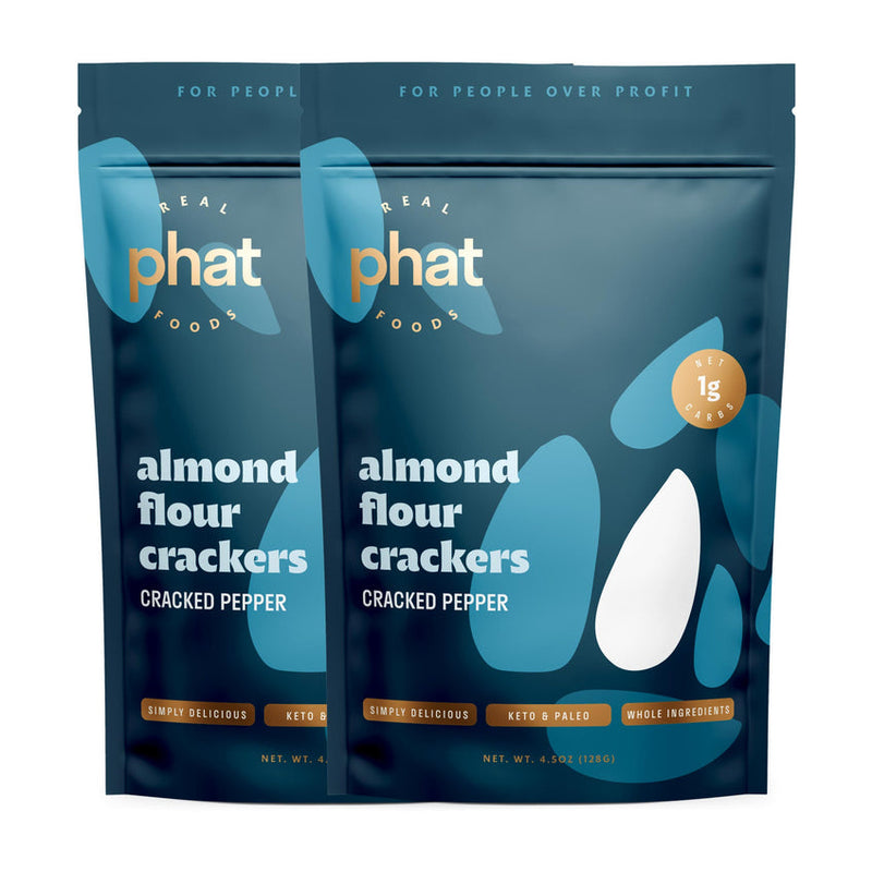 Almond Flour Crackers by Real Phat Foods (4.5 oz)