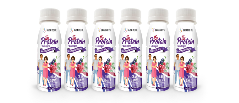 BariatricPal 15g Whey & Collagen Complete Protein Shots - Cran Grape