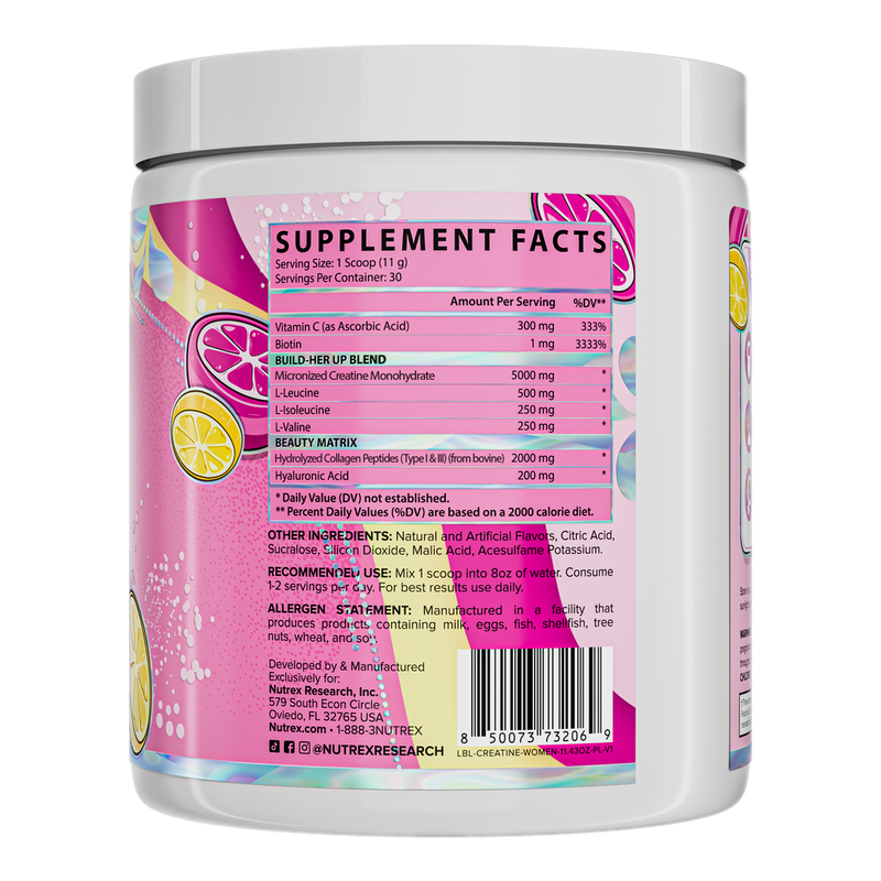 Nutrex Creatine for Women + Booty & Beauty, 30 servings