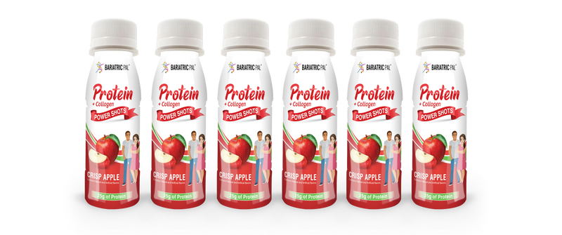 BariatricPal 25g Whey & Collagen Complete Protein Power Shots - Crisp Apple