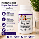 BariatricPal Easy Iron with Ferrochel supports healthy iron levels, red blood cell production, energy and vitality while remaining gentle on the stomach. Vegetarian, non-GMO and gluten-free; 180 capsules.