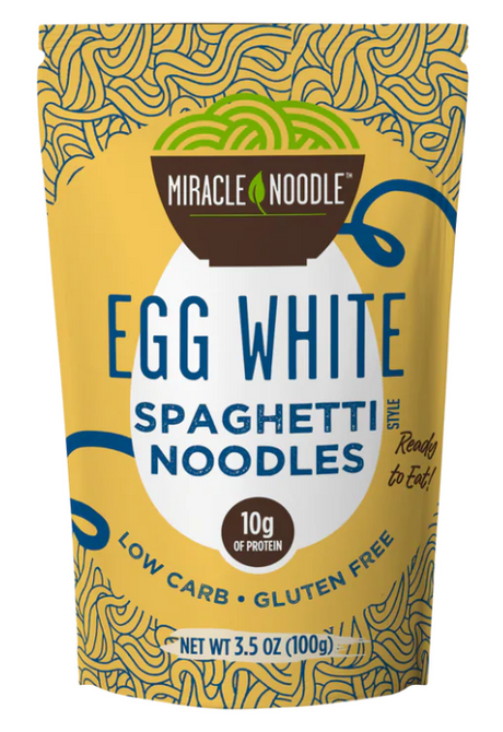 Miracle Noodle Fideos de Clara de Huevo, 3.5 oz - Espagueti