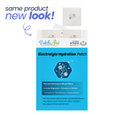 Patch Aid Electrolyte Hydration Patch packaging with text 'same product new look'.