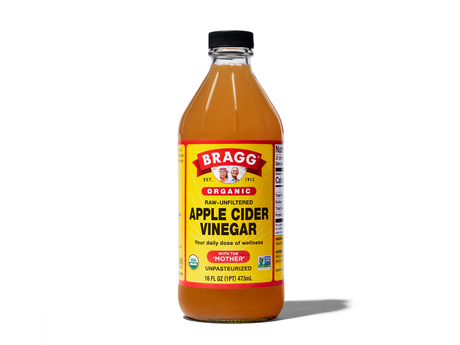 Vinagre de sidra de manzana Bragg - Crudo, sin filtrar, orgánico / 16 oz liq.