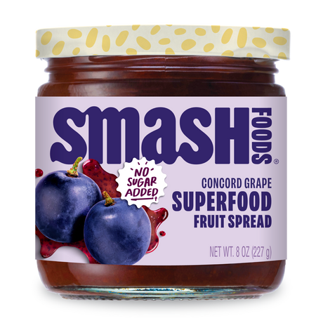 Confitures Superfood de Smash Foods 227 g - Raisin Concord