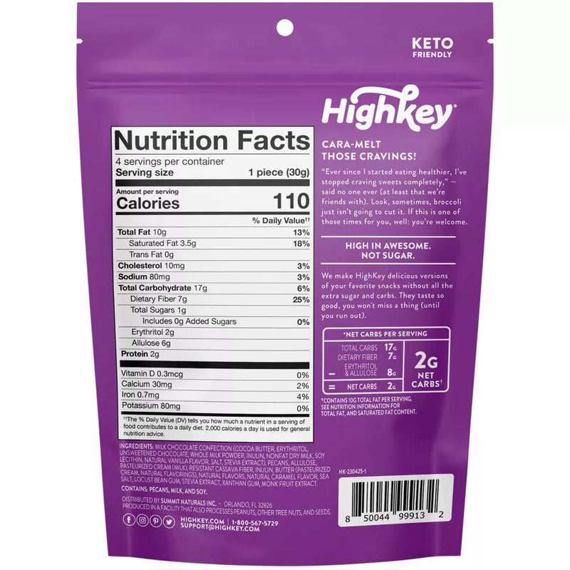 HighKey Snacks Caramel Clusters