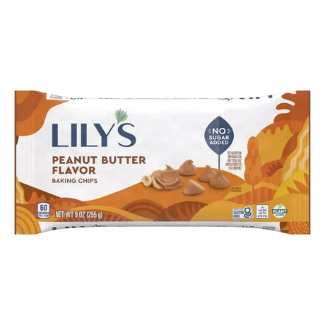 Chispas de mantequilla de cacahuete sabor Lily's, bolsa de 9 oz