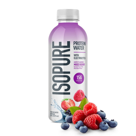 Isopure Proteína Líquida, 20 fl oz - Una botella / Frutos Rojos