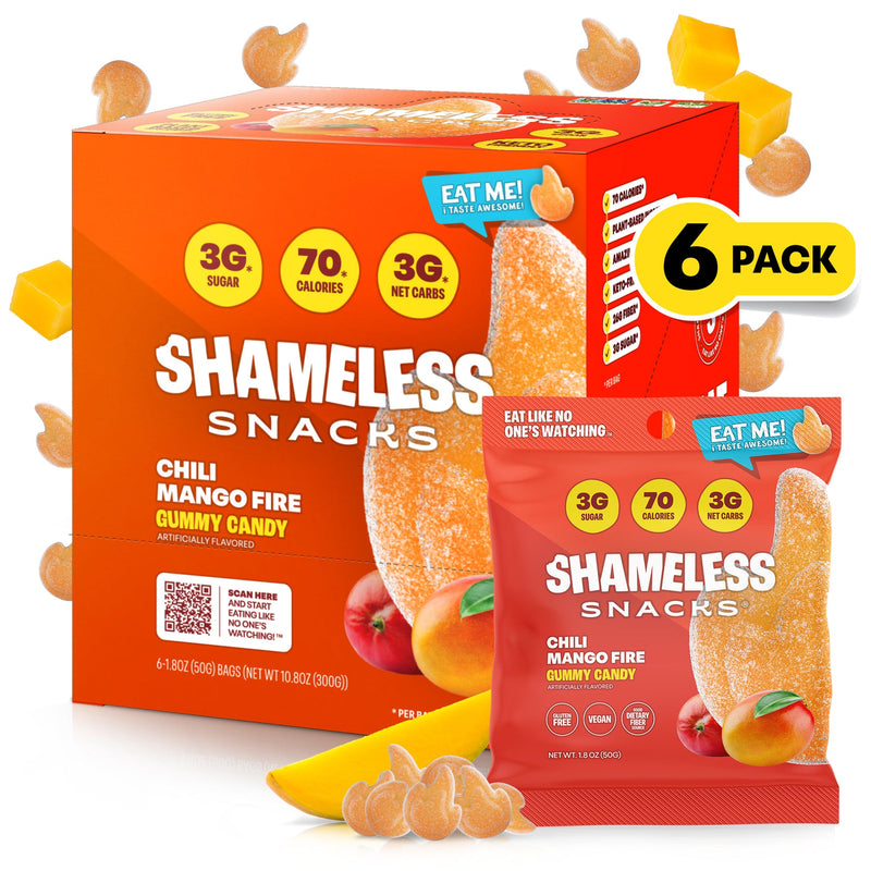 Shameless Snacks Gummy Candy - Chili Mango Fire