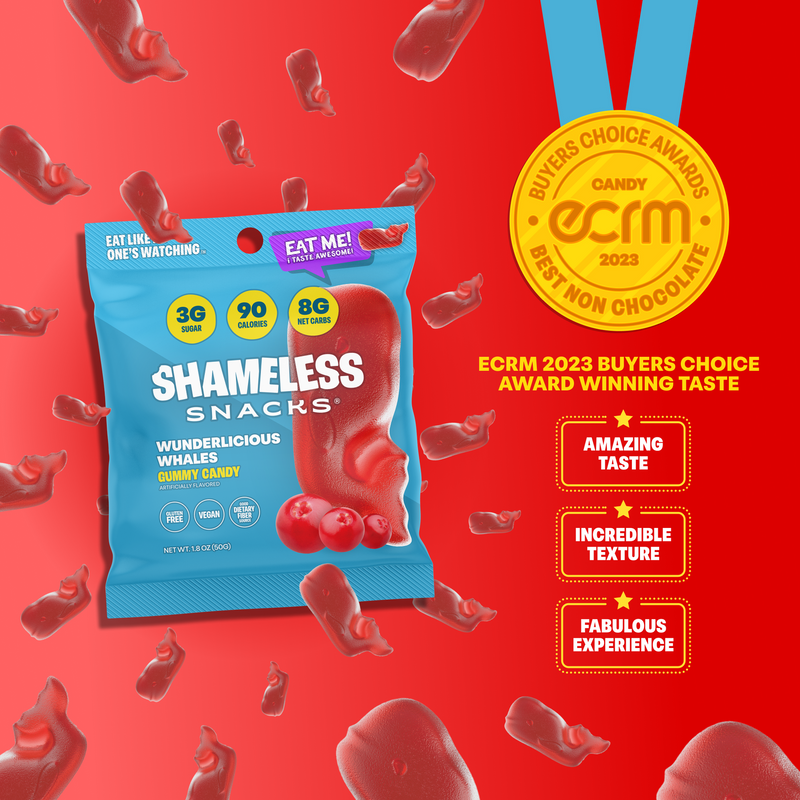 Shameless Snacks Gummy Candy - Wunderlicious Whales