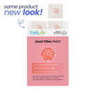 Packaging of 'Good Vibes Patch' with 'Patch Aid' - same product, new look.