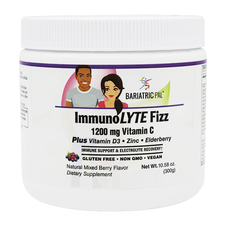 ImmunoLYTE Fizz by BariatricPal with 1200mg Vitamin C Plus D3, Zinc & Elderberry - Immune Support & Electrolyte Recovery!