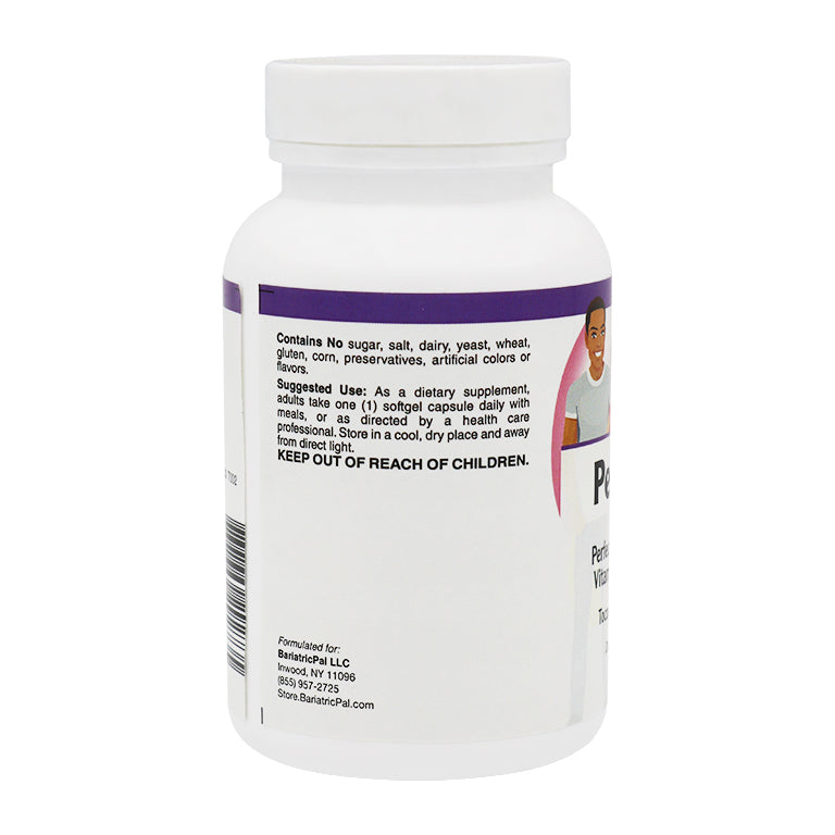 Perfect E - Easy Swallow Vitamin E Softgels by BariatricPal