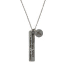 Gastric Surgery Medical Alert Necklace: Engraved Stereoscopic Rod Pendant with Caduceus Charm by BariatricPal