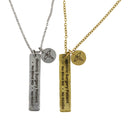 Gastric Surgery Medical Alert Necklace: Engraved Stereoscopic Rod Pendant with Caduceus Charm by BariatricPal