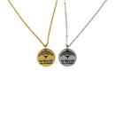 Gastric Surgery Medical Alert Necklace with Dual-Engraved Pendant and Caduceus Charm by BariatricPal