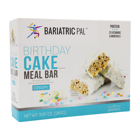 BariatricPal Divines Barres protéinées et riches en fibres (15g) - Gâteau d'anniversaire