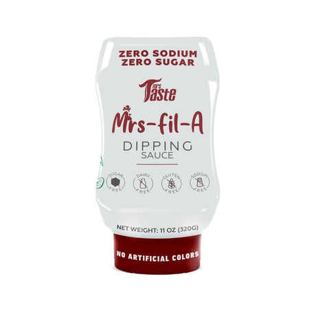 Sauce à tremper Mrs Taste Zero Sugar, 312 g (DÉSTOCKAGE : À consommer de préférence avant le 31 octobre 2026)