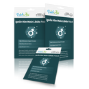 Three packages of "Ignite Him Male Libido Patch" by PatchAid, featuring a male symbol and details about the product's benefits, are displayed against a plain background, emphasizing their plant-based formulation.