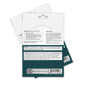 The image shows the back of a patch product packaging, featuring usage instructions, ingredient list, and cautionary notes, with a clean, organized layout on a white background.