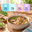 Inspire Protein Kitchen Creamy Beef Stroganoff Bone Broth Instant Hot Meal with 15 grams of protein per serving. Contains 14 servings.