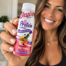 Inspire Fruit Punch + Collagen Power Shot with 30 grams of protein in a 3-fluid-ounce bottle.