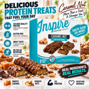 Inspire Caramel Nut Protein Bar with 12 grams of protein.