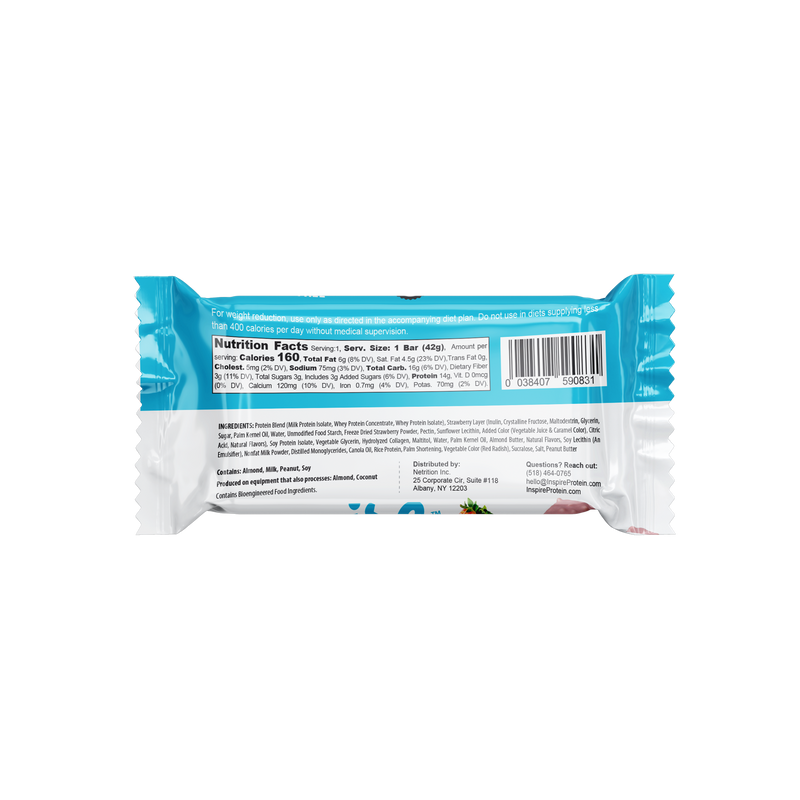 Inspire High Protein Bars by Bariatric Eating