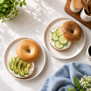 Inspire Protein Bagels, just 2g net carbs and 80 calories per bagel.