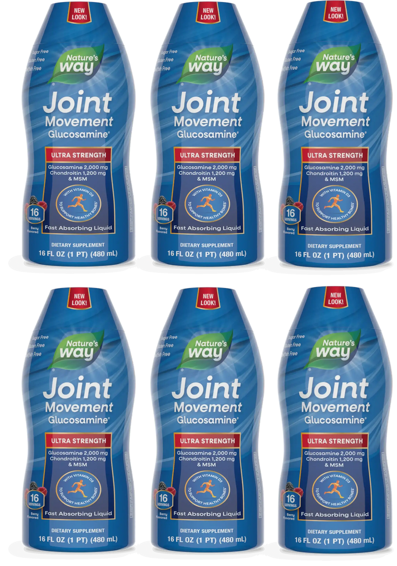 Joint Movement Glucosamine and Chondroitin Liquid by Natures Way - Berry Flavor