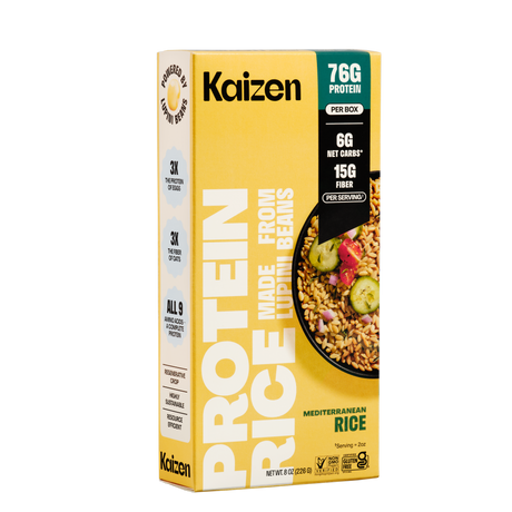 Kaizen Food Company Low Carb Plant Based Seasoned Rice 8 oz (226g) - Mediterranean