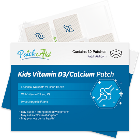 Parche de vitamina D3 y calcio para niños de PatchAid