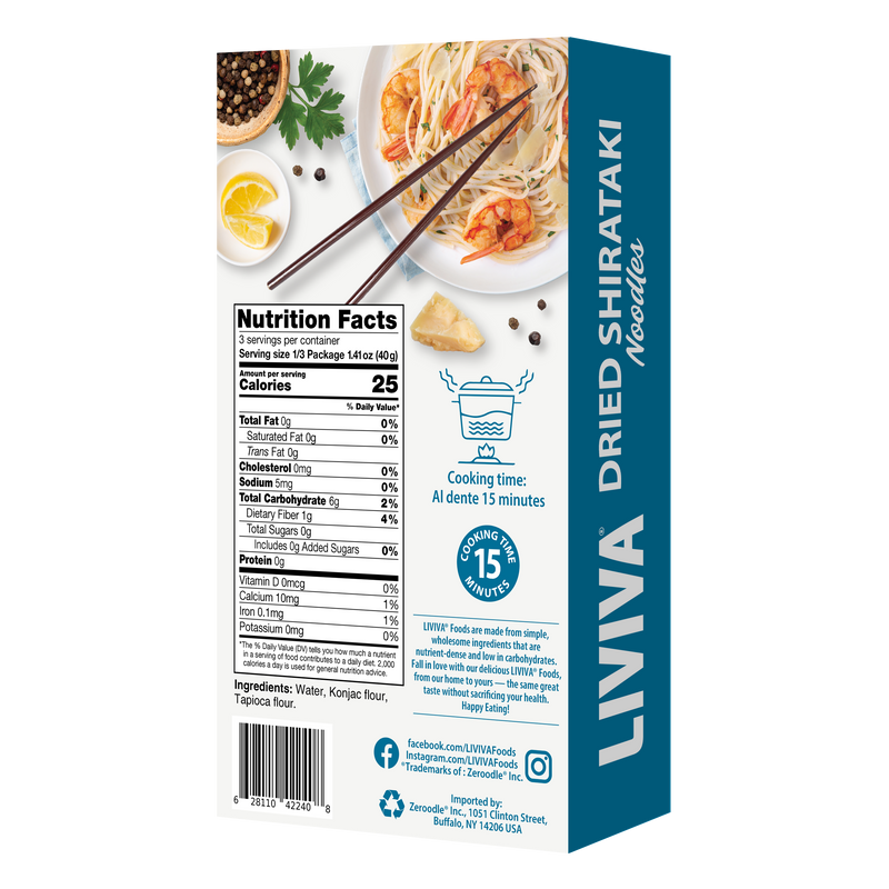 Liviva Dried Shirataki Noodles, 4.23 oz