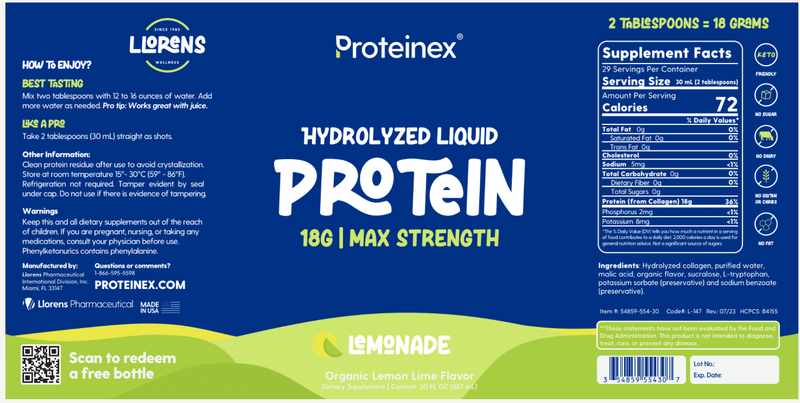 Proteinex 18g Liquid Protein