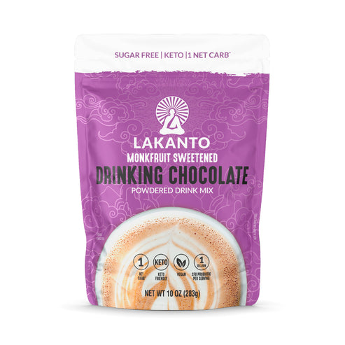 Lakanto Sugar Free Drinking Chocolate, Monkfruit Sweetened 10 oz
