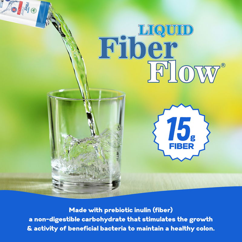 Liquid Fiber Flow® Liquid Fiber Supplement 1oz Packets by Nutritional Designs