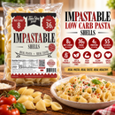 ThinSlim Foods Impastable Low Carb Pasta Shells with 4 grams of protein. 