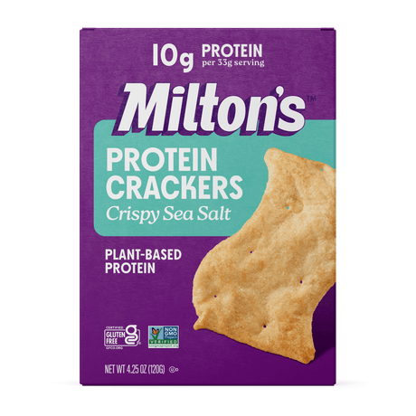Milton's Protein Crackers, 4.25 oz - Crispy Sea Salt