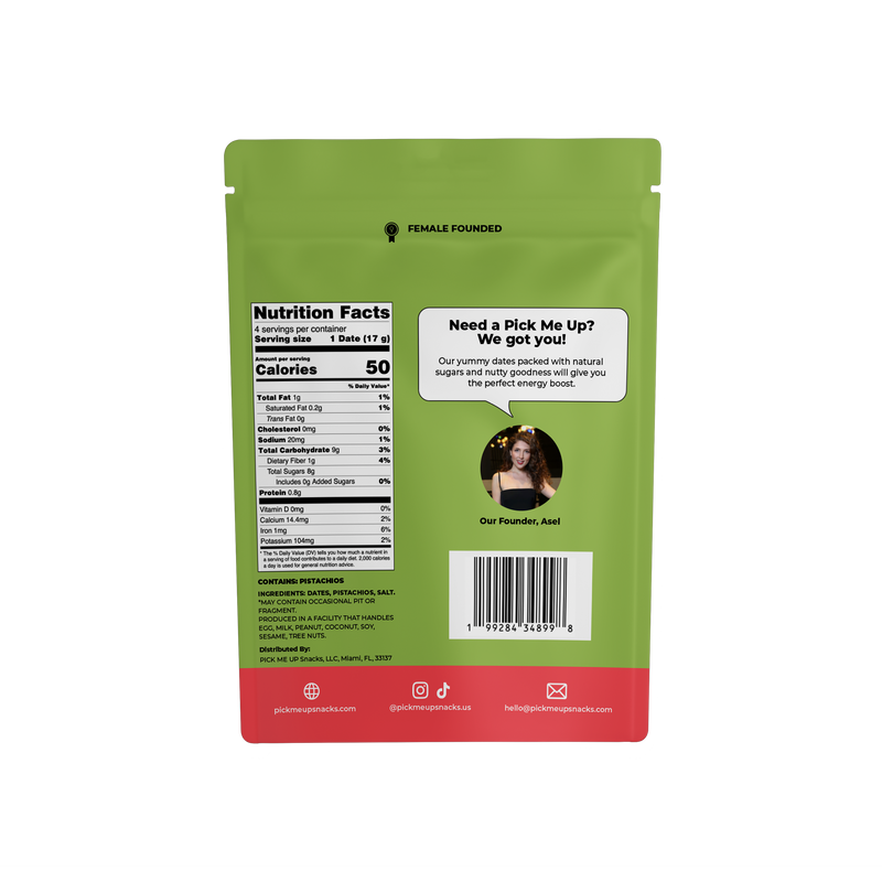 Pick Me Up Snacks Nut Butter Filled Dates, 2.8 oz